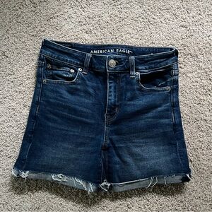 American eagle high rise midi shorts